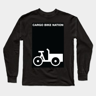 Cargo Bike Nation Poster Long Sleeve T-Shirt